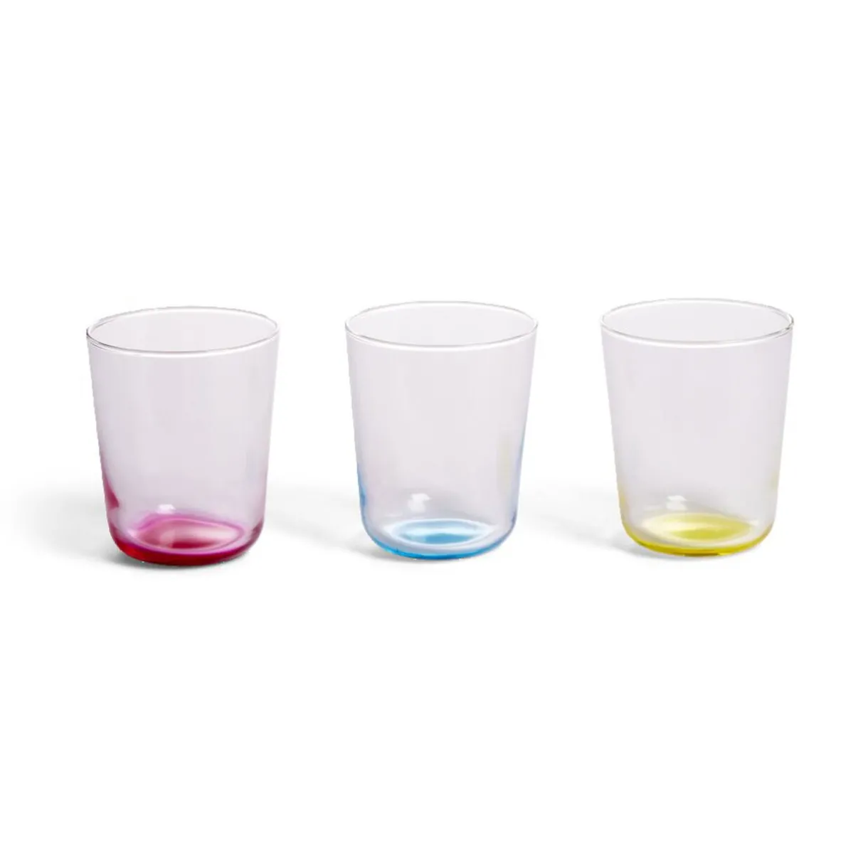 Gifi Lot de 6 verres 31cl transparents avec fond coloré Sale
