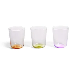 Gifi Lot de 6 verres 31cl transparents avec fond coloré Sale