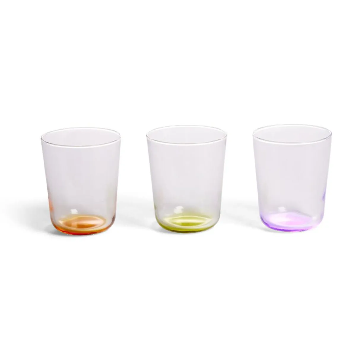 Gifi Lot de 6 verres 31cl transparents avec fond coloré Sale