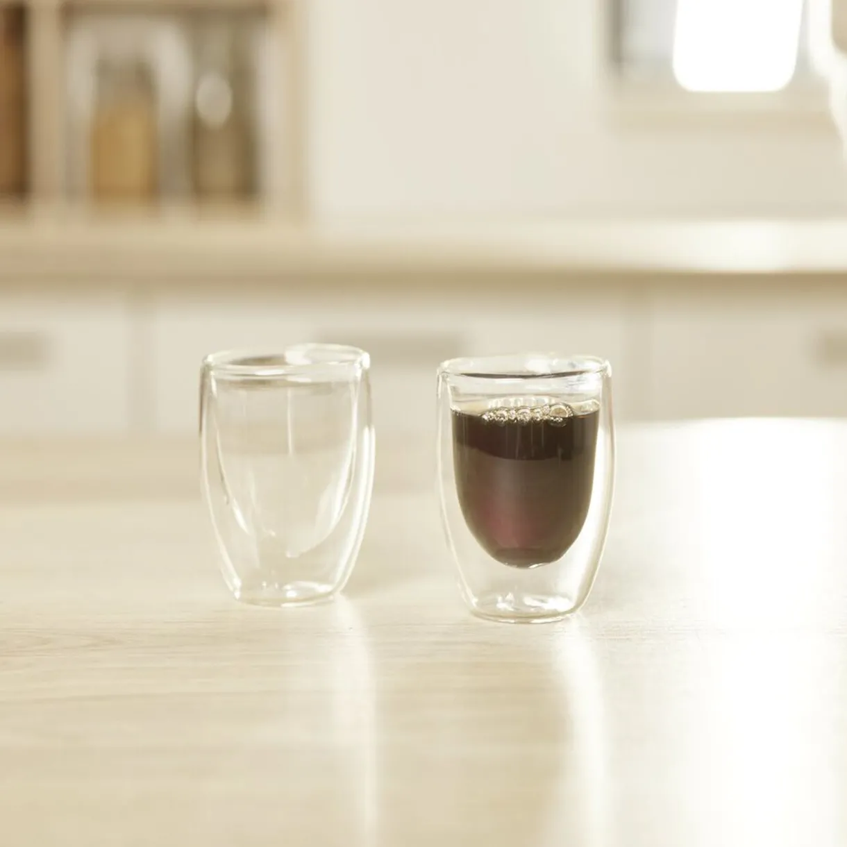 Gifi Lot de 2 verres double paroi 80ml