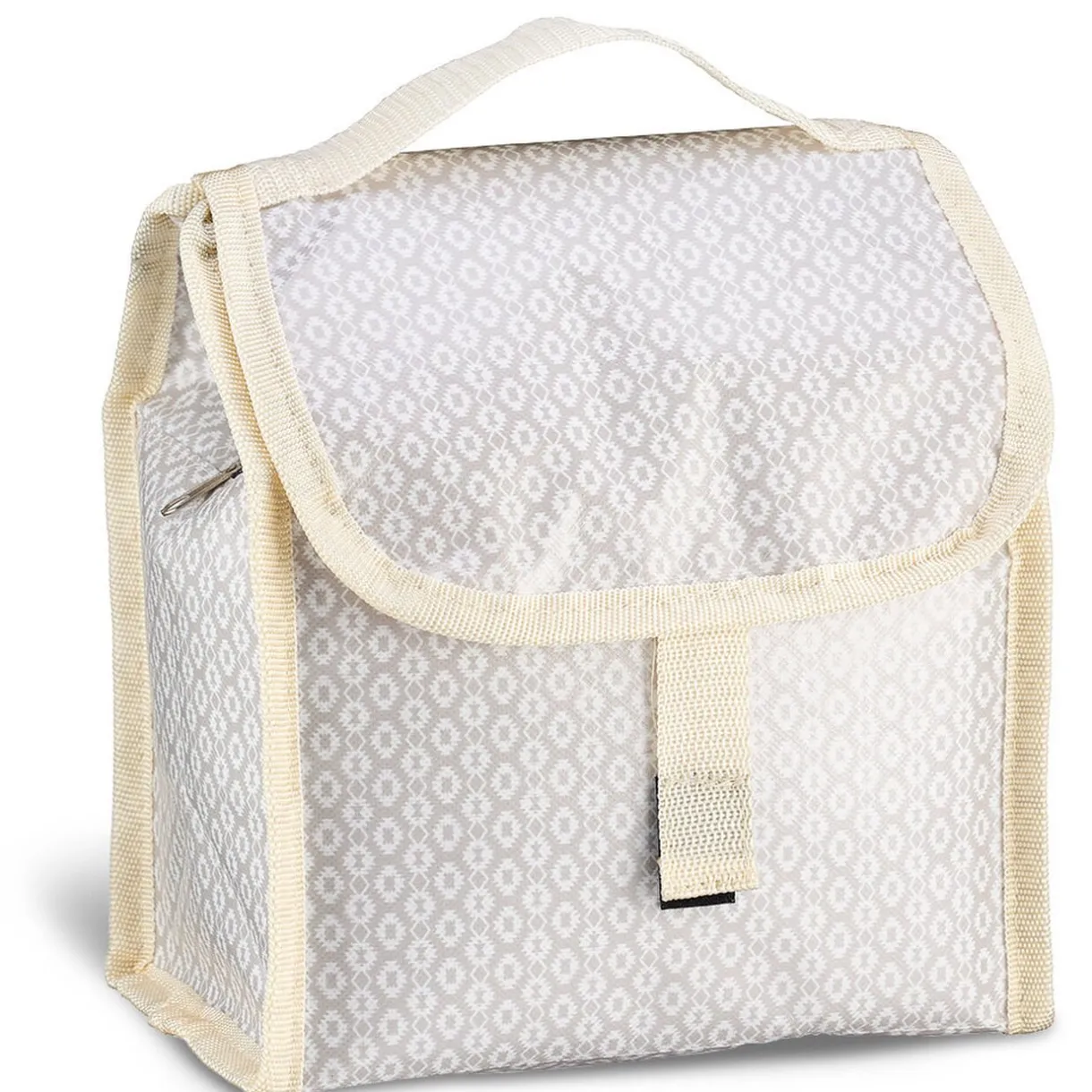 Gifi Lunch bag réfrigérant beige et gris motif macramé Sale