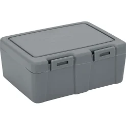 Gifi Lunch box à 2 compartiments - Boîte alimentaire en plastique gris 1L Outlet