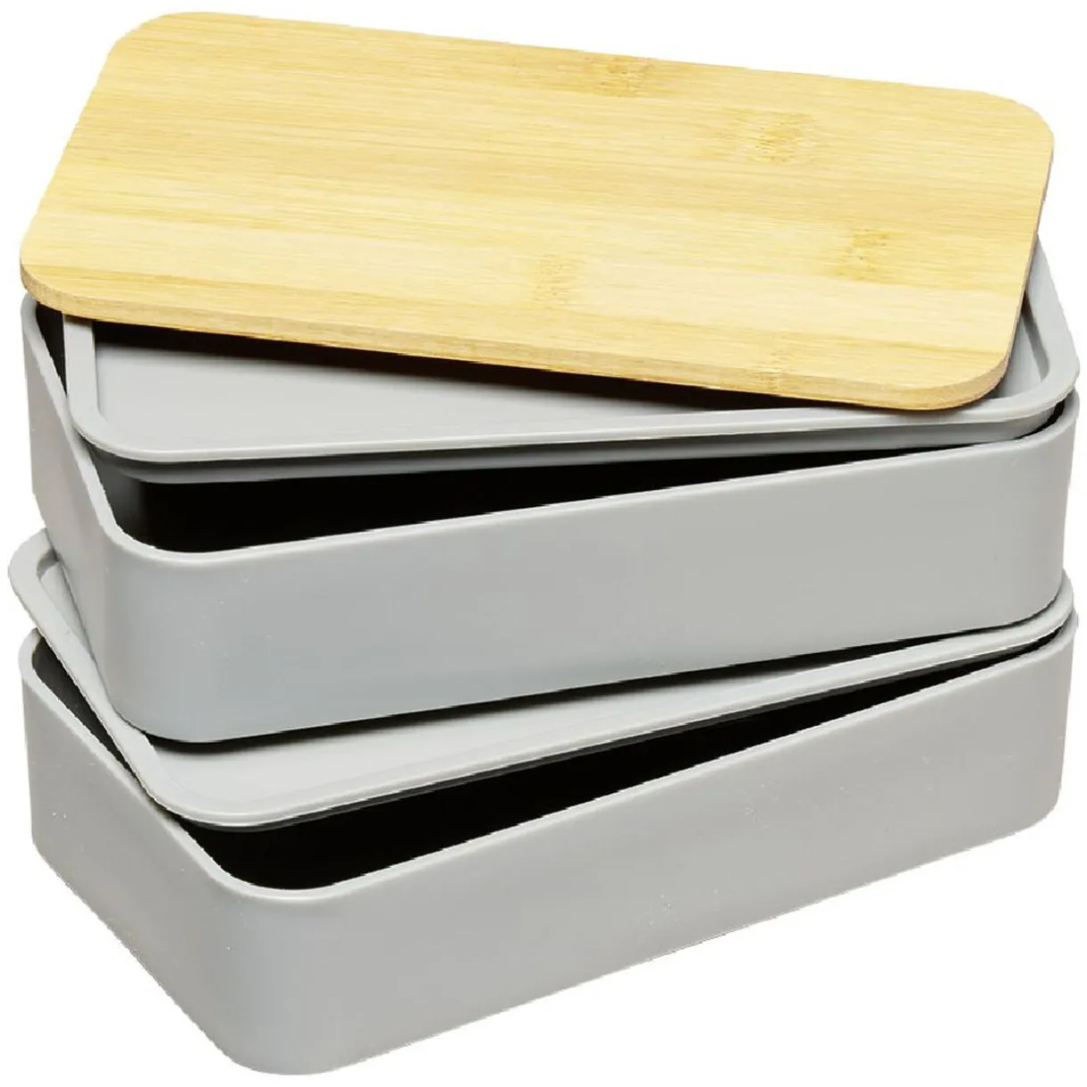 Gifi Lunch box couvercle bambou x2 Hot
