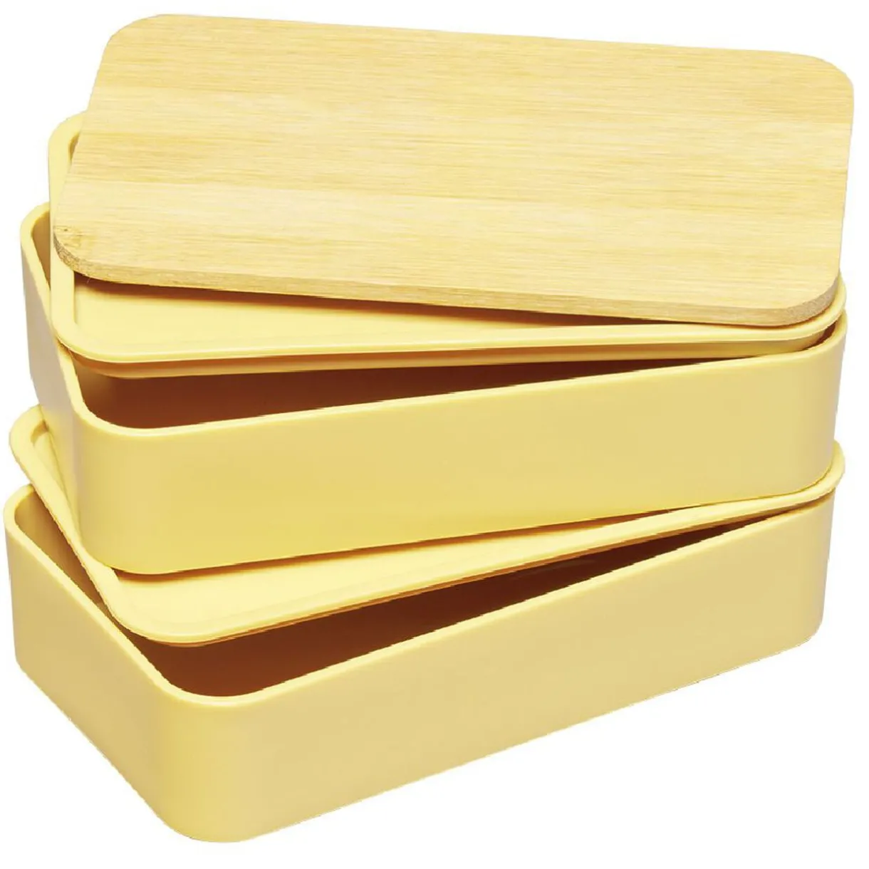 Gifi Lunch box couvercle bambou x2 Hot