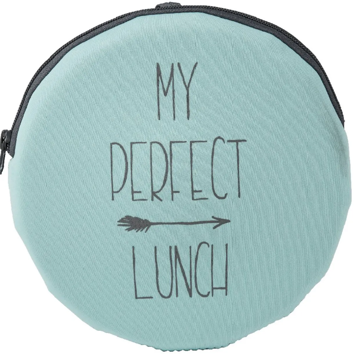 Gifi Lunch box ronde "My perfect lunch" bleu