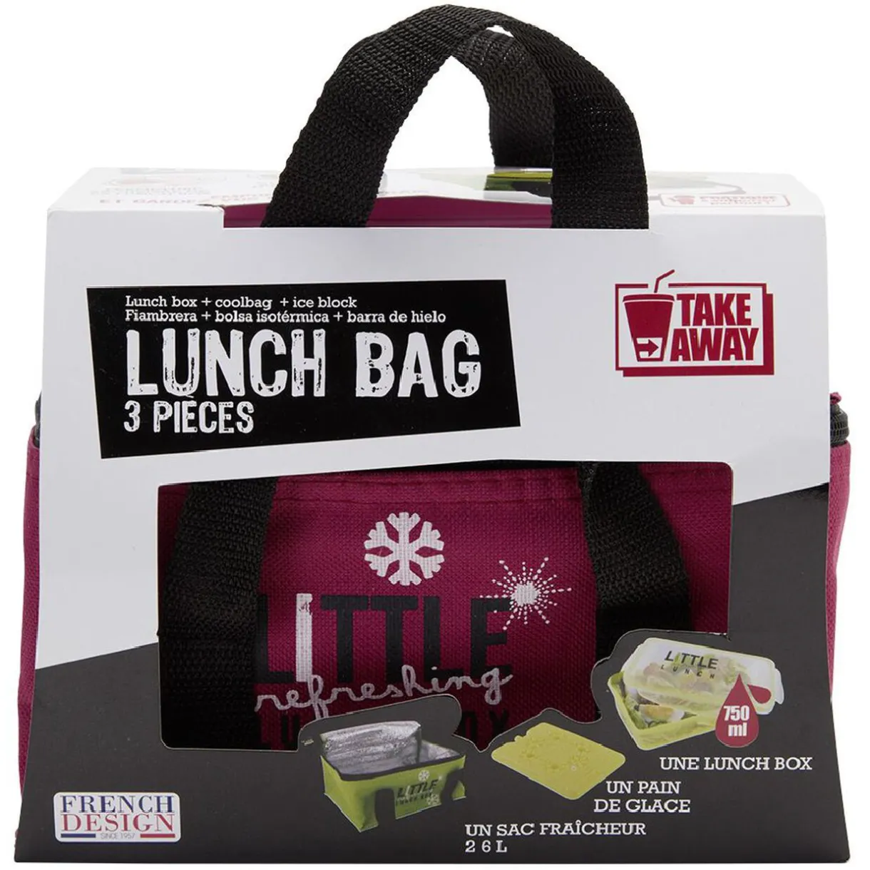 Gifi Lunch box sac fraîcheur 3 pièces Best