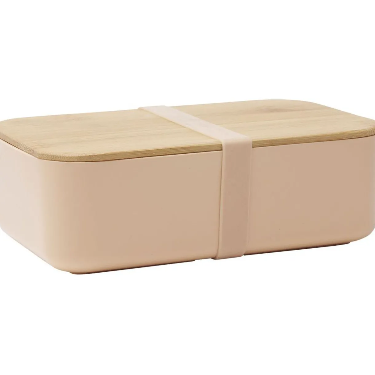 Gifi Lunchbox en plastique avec couvercle bambou +sangle silicone 900 ml New