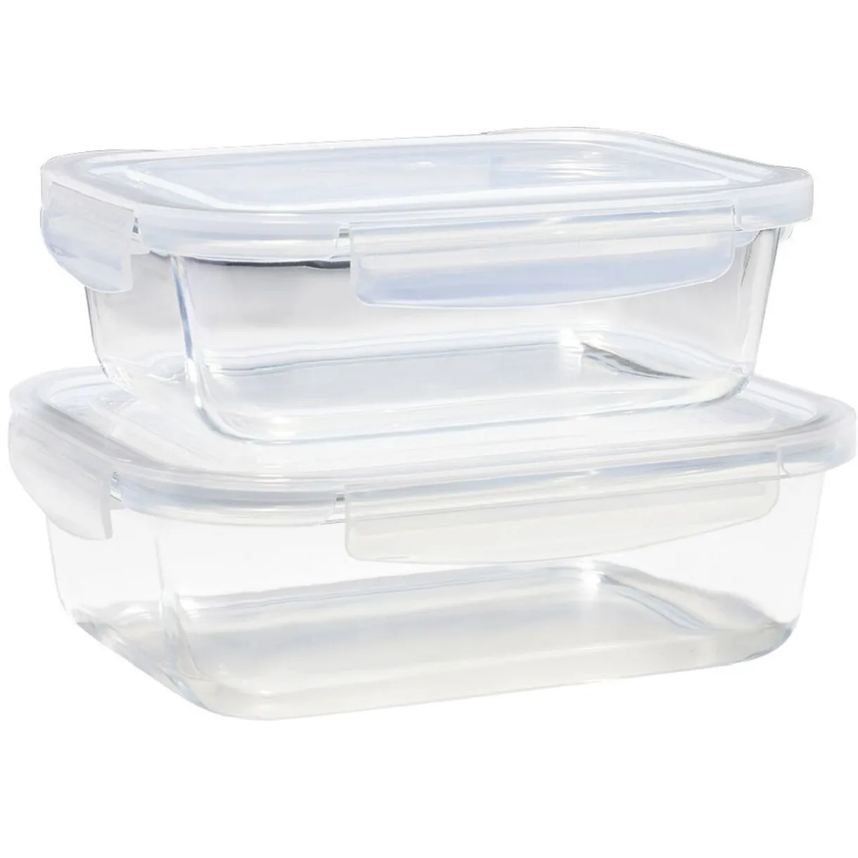 Gifi Lunchbox en verre x2 avec couvercle 640ml et 1,05L Online