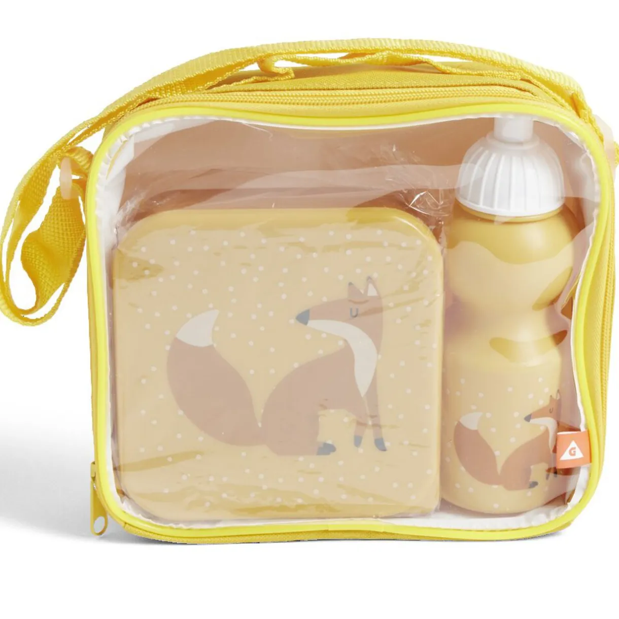 Gifi Lunchbox enfant 720ml avec gourde 350ml et sac de transport renard orange Online