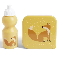 Gifi Lunchbox enfant 720ml avec gourde 350ml et sac de transport renard orange Online