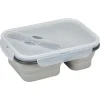 Gifi Lunchbox rétractable 2 compartiments avec couvercle 3 coloris