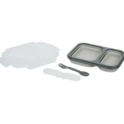 Gifi Lunchbox rétractable 2 compartiments avec couvercle 3 coloris