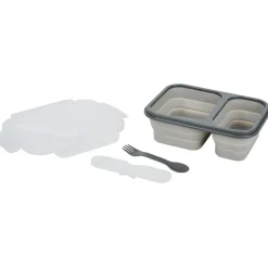 Gifi Lunchbox rétractable 2 compartiments avec couvercle 3 coloris