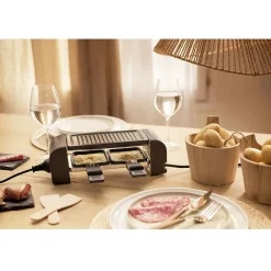 Gifi Machine à raclette Duo connectable noire 2 poêlons 450W Outlet