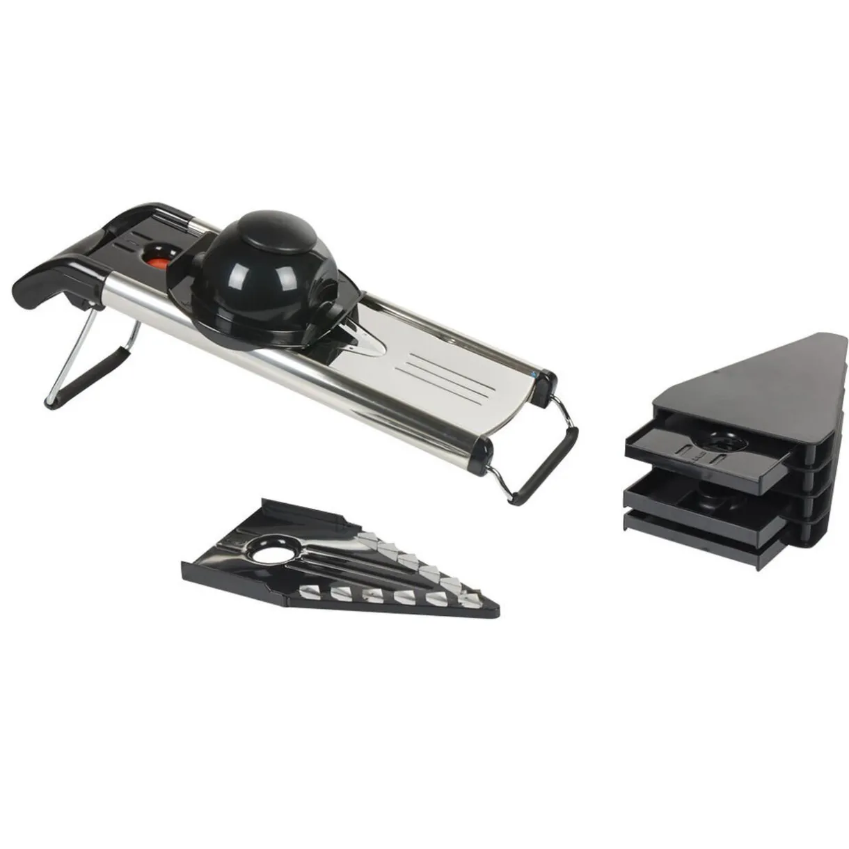 Gifi Mandoline acier noir et gris Hot