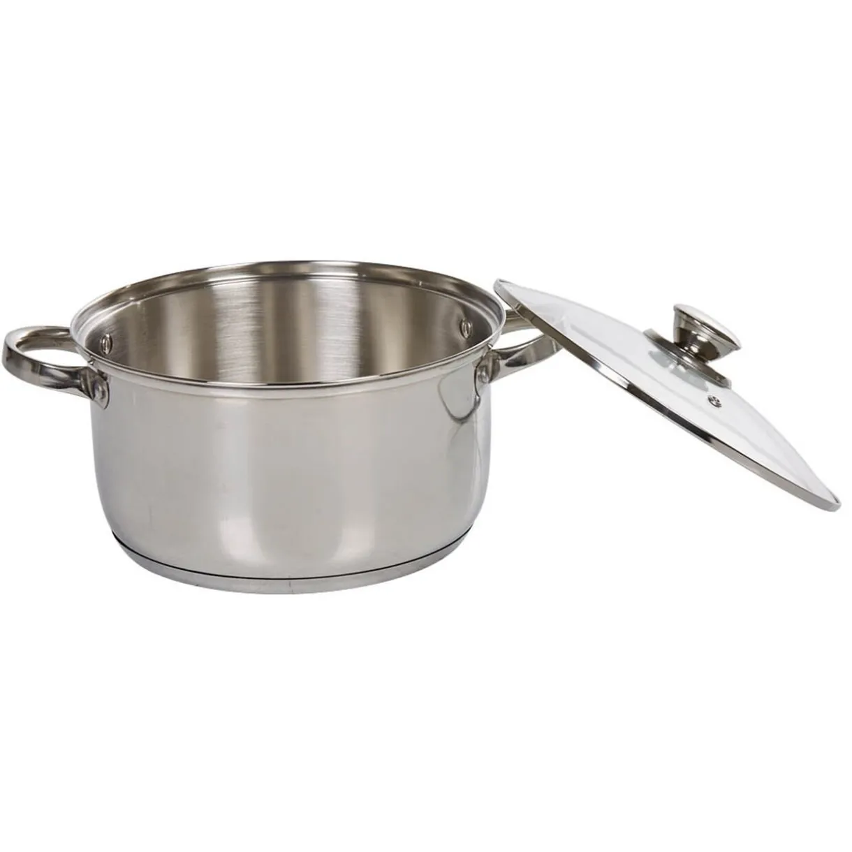 Gifi Marmite anti adhésive inox couvercle en verre New