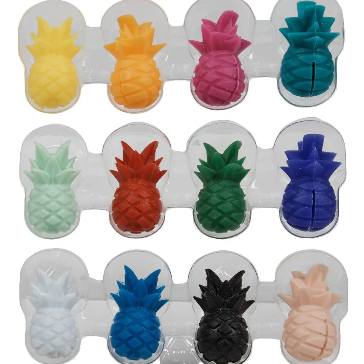 Gifi Marqueur pour verre en silicone ananas X 12 New
