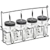 Gifi Mason jar "Happy" avec paille x4
