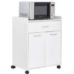 Gifi Meuble blanc pour micro ondes Kooky New