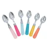Gifi Mini cuillère inox manche plastique multicolore x6
