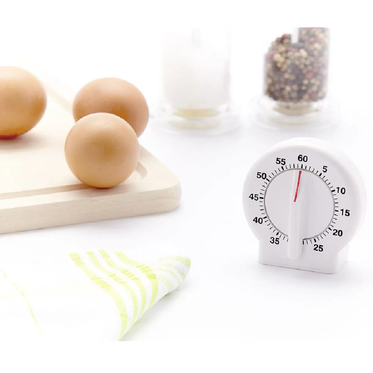 Gifi Minuteur de cuisine blanc Discount