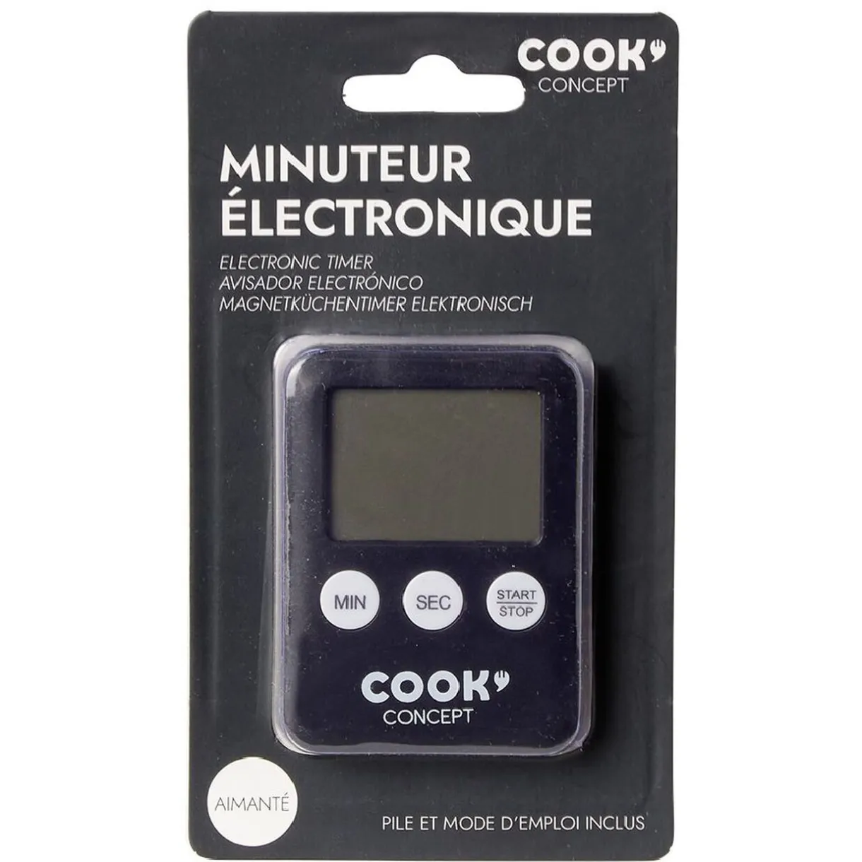 Gifi Minuteur électronique noir Discount