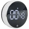 Gifi Minuteur numérique magnétique noir Ø7,8x2,7cm Hot