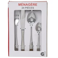 Gifi Ménagère 24 pièces argenté