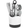 Gifi Ménagère 24 pièces avec support noir blanc