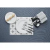 Gifi Ménagère 24 pièces et support de rangement blanc Outlet