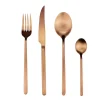 Gifi Ménagère 16 pièces inox marron cuivré Discount