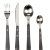 Gifi Ménagère 16 pièces manche effet bois gris foncé Outlet
