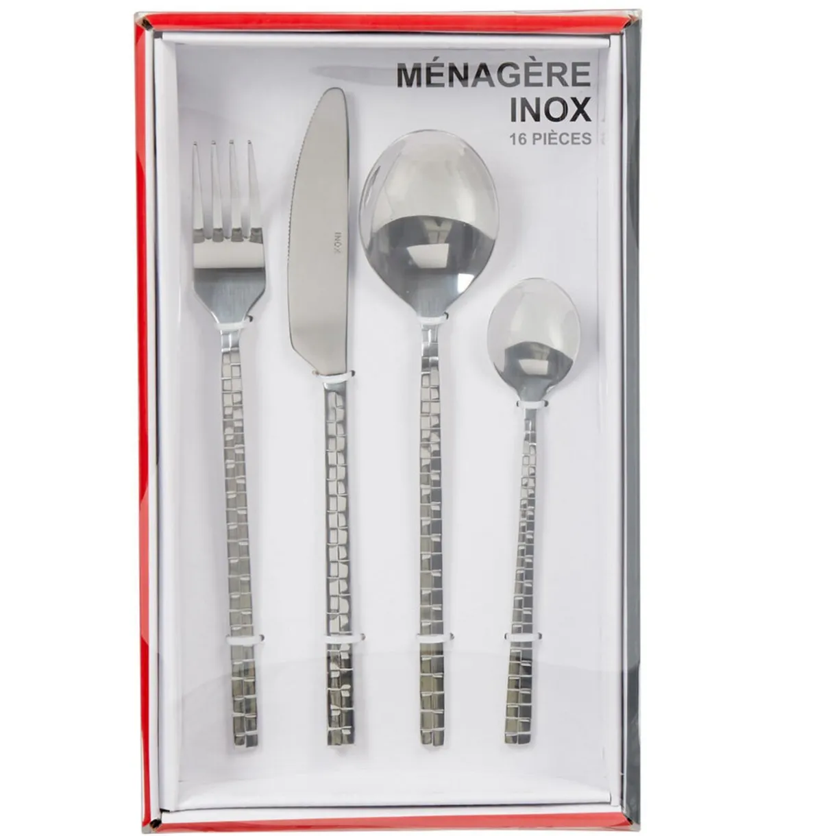 Gifi Ménagère 16 pièces manche motif damassé Best