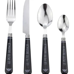 Gifi Ménagère 24 pièces noir le petit bistrot