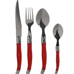 Gifi Ménagère 24 pièces rouge Muranu Online