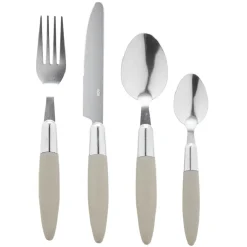Gifi Ménagère 24 pièces taupe et son panier