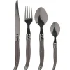 Gifi Ménagère 24 pièces taupe Muranu Discount