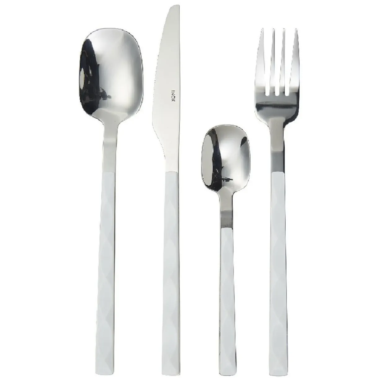 Gifi Ménagère de 16 couverts manche blanc Online