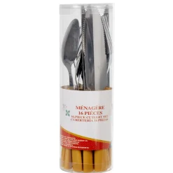 Gifi Ménagère inox 16 pièces moutarde Clearance