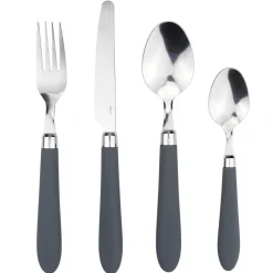 Gifi Ménagère inox manche gris 24 pièces Best