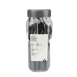 Gifi Ménagère inox manche gris 24 pièces Best
