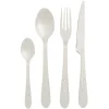 Gifi Ménagère Lisa D'Alban inox manche blanc 16 pièces New