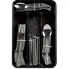 Gifi Ménagère XXL inox 100 pièces avec range couverts plastique