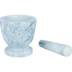 Gifi Mortier avec pilon effet marbre gris Ø10,5xH10cm Discount
