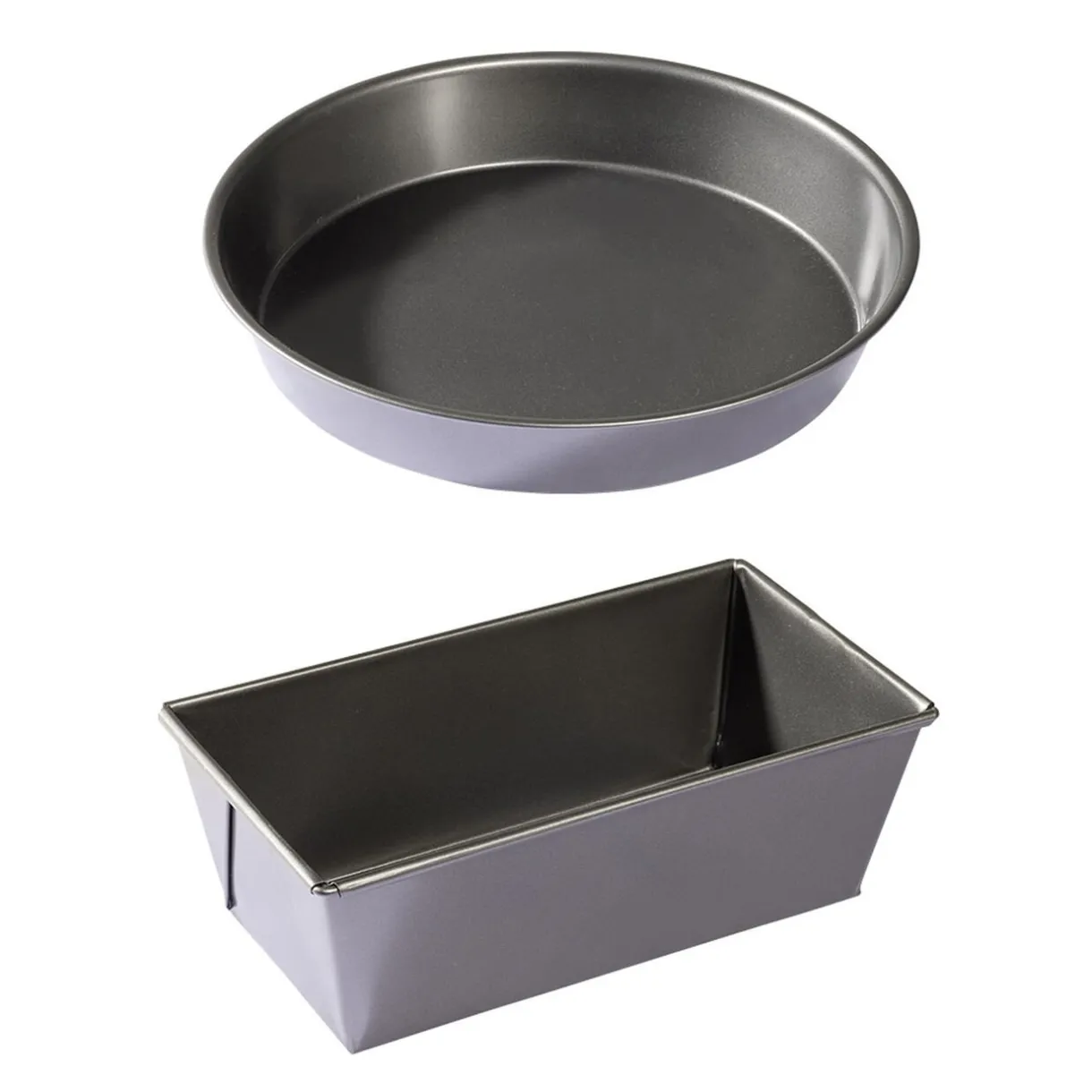 Gifi Moule à cake + Moule à manqué métal anti-adhérent Outlet