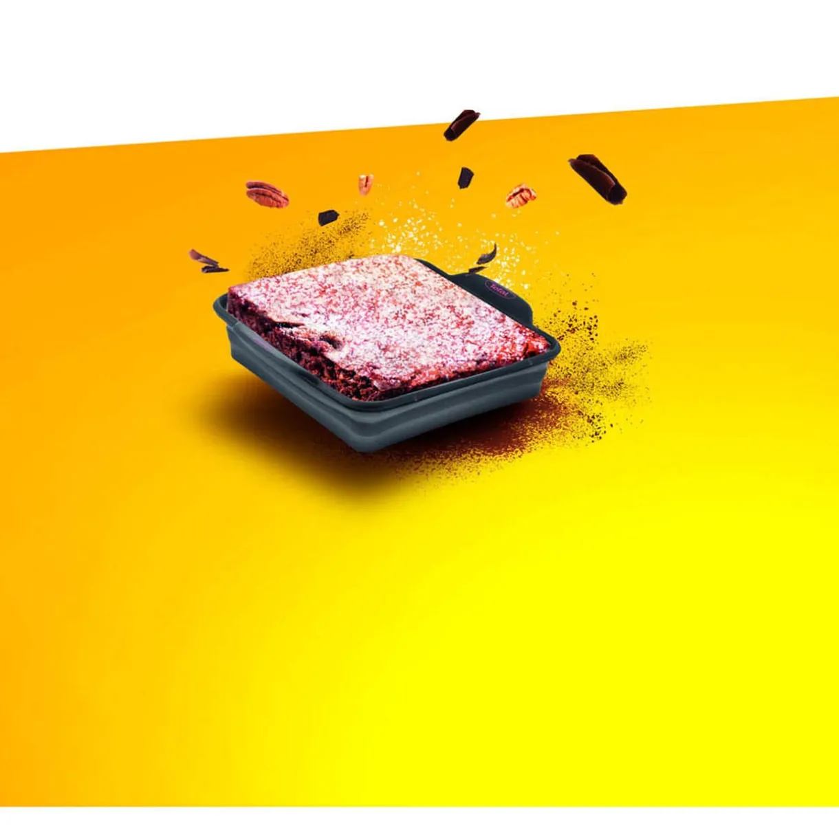 Gifi Moule à cake carré Tefal Crispybake en silicone rétractable Hot
