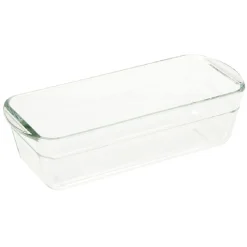 Gifi Moule à cake en verre avec couvercle gris Clearance