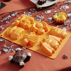 Gifi Moule 6 gateaux forme Halloween orange Best