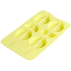 Gifi Moule à glaçon brochette forme citron-silicone jaune 18,3x11,4xH1,5cm