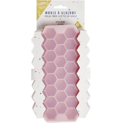 Gifi Moule à glaçon silicone rose x37 - 20,8x12,8xH2,3cm
